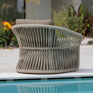 كرسي خارجي من سبائك الألومنيوم مقاوم للماء واقي من الشمس للحديقة والفناء والشرفة والاستخدامات العامة الترفيهية ، - Product Image 4