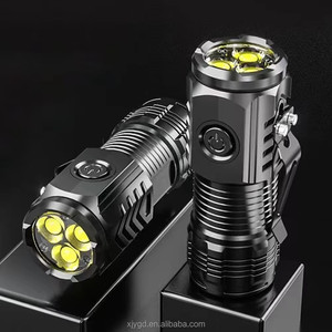 Mini linterna LED magnética, linterna táctica superbrillante recargable por USB con clip, resistente al agua para emergencias en campamentos - Product Image 6