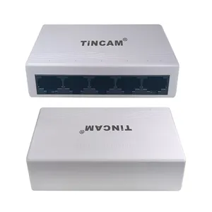 TINCAM 5 Port jaringan Switch 10/100Mbps Ethernet Switch Adapter Cepat RJ45 Ethernet Switcher LAN Switch Hub Factory Supply OEM