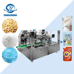Emballage rotatif horizontal Machine d'emballage de pochette d'huile pour gâteau Machine d'emballage multifonction automatique de pop-corn chips