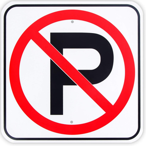 Señal reflectante sin estacionamiento, diseño personalizado, señales de advertencia de tráfico de aluminio - Product Image 2