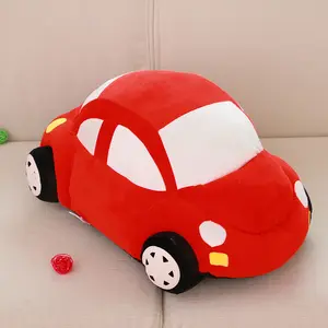 2024 Wholesale Super Soft Cartoon Small Car Plush Toys Stuffed Soft Toys Pillow