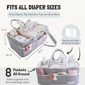 Échantillon Gratuit : Organisateur de Placard Suspendu avec 4 Tiroirs pour Chambre de Bébé, Organisateur de Couches, Paniers de Rangement à Fentes - Product Image 2