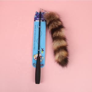 Queue de raton laveur, bâton de chat drôle et rétractable, jouets interactifs - Product Image 4