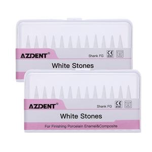 Đầu mài hình nón nha khoa bằng đá trắng đánh bóng FG, 12 cái/gói, loại mài mòn - Product Image 1