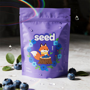Bolsa de plástico impresa personalizada para comida, cremallera, lino, calabaza, sésamo, semillas de chía, bolsa de embalaje con logotipo - Product Image 5