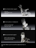 Chaise de bureau ergonomique HBADA E3 Pro/Ultra noire et blanche, best-seller, design luxueux, dossier en mesh, appui-tête 4D, soutien lombaire