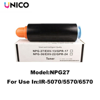Cartouche de toner compatible UNICO à haut rendement NPG27 pour imprimante Canon IR-5070 5570 6570, remplacement de la cartouche de toner