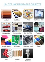 Mesin UV Desain Baru Model 6050 XP600 Printer Flatbed dengan Fungsi Laminator All-in-One untuk Pencetakan Stiker Label dan Kulit