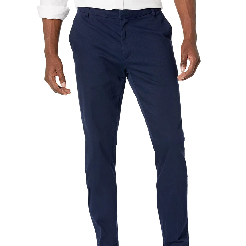Mens Straight Leg Pants Long Solid