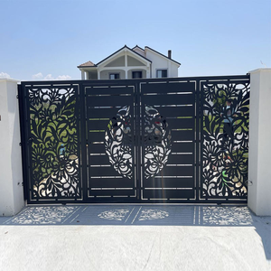 Panel de Metal Decorativo para Exteriores, Diseño Moderno, Valla de Seguridad, Corte Láser, Lámina Galvanizada - Product Image 1