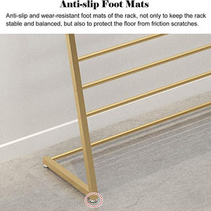 JH-Mech portasciugamani porta sciarpa organizzatore commerciale appendiabiti espositore per carta da imballaggio in metallo a 10 strati per negozio regalo fiorista - Product Image 5