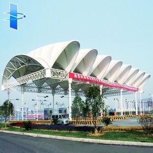 Auvent en membrane en acier moderne personnalisé avec revêtement PVDF/PVC/PTFE pour stations de péage, centres sportifs, <span class=keywords><strong>parcs</strong></span> - Product Image 1