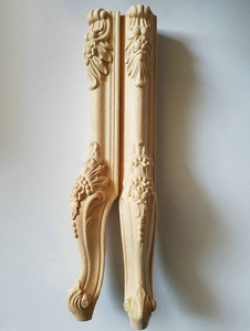 Handgemaakte Meubels Onderdelen Decoratieve Meubels Houten Tafel Stoel Benen Antiek Hout Gesneden Tafelpoten (EFS-FB-024)