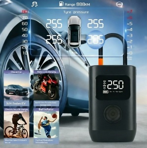 Compresseur d'air portable rechargeable par USB pour <span class=keywords><strong>voiture</strong></span>, <span class=keywords><strong>gonfleur</strong></span> de pneus manuel, pompe à air rechargeable pour vélo, <span class=keywords><strong>gonfleur</strong></span> de pneus automatique - Product Image 5