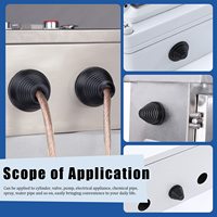 Meaofeta junta de goma Fkm personalizada de alta calidad Epdm silicona cableado ojal protector de Cable plano ojal de goma