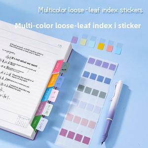 Vente en gros de blocs-notes autocollants en PET transparent multicolores de plusieurs tailles, index, marque-pages, en papier durable - Product Image 3