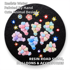Animal Hand-painted Waterproof Factory Road Signs Lollipop <strong>Balloons</strong> <strong>Mini</strong> Resin Accessories Headphone Cases Hair Clips Stationery - Product Image 6