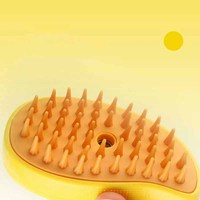 Usine sec humide chat vapeur brosse Silicone outil de Massage brosses pour animaux de compagnie auto-nettoyant chat vapeur brosse