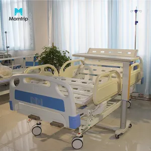 Cama médica móvil para Hospital, cama móvil con bielas ocultos plegables de Abs, 2 funciones, directa de fábrica