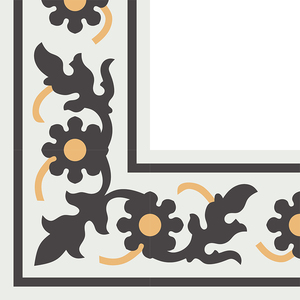 Mural Decorativo Personalizado para Piso, Azulejos de Cemento, Borde Geométrico Tradicional, Azulejo Encaustic, Precio Económico - Product Image 3