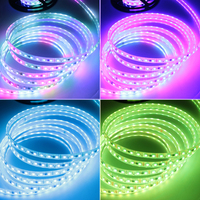 SHIJI extérieur étanche DV12V 10mm de large bande adressable rvb Smart LED lumière Flexible 1903 2811 Led bande lumineuse