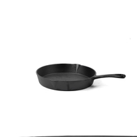 Cocotte en fonte sans pieds, ensemble de cuisson pour camping, grand chaudron, compatible gaz et induction, durable, pour huile végétale