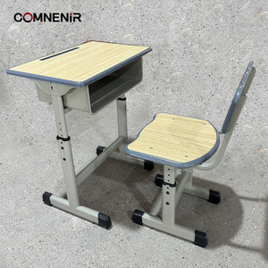 Meubles de classe, pupitre scolaire double en bois avec <span class=keywords><strong>banc</strong></span> - Product Image 6