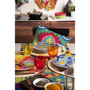 EXCELSA Cuscino Decorativo in Cotone Italiano 50x40 cm Multicolore per Arredamento Casa - Product Image 6