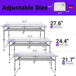 Usine de tables multifonctionnelles Vente en gros <span class=keywords><strong>Table</strong></span> multifonctionnelle pliante d'extérieur légère et portable pour le <span class=keywords><strong>camping</strong></span> et le pique-nique - Product Image 4