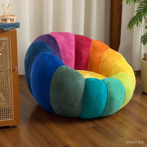 Canapé individuel moderne en tissu, design pétale, durable et écologique, pour appartement, salon, chambre, balcon - Product Image 6