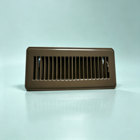 Unité de ventilation au sol 2*10 marron de haute qualité, design épuré, pour villa et gîte, avec système d'air frais central