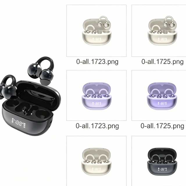 Earbuds TWS Open Ear Bluetooth 6.0, Low Latency Gaming Wireless Bluetooth Earbuds Bone Conduction Headphones for Running