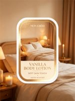 Étiquette autocollante personnalisée pour lotion corporelle cosmétique, imperméable, en feuille métallique