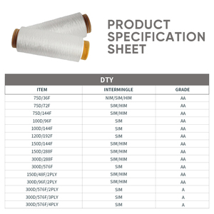 Nhà Máy Trực Tiếp Kết Cấu Polyester DTY Sợi 150D 48F May Vải Dệt May Sợi Hàng Tồn Kho Lô - Product Image 3