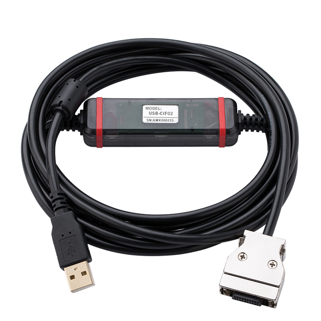 Amsamotion USB-CIF02 for CPM1A/2A Series PLC Programming Cable Copper PVC Insulation 300cm Length Combination Shielding Upgraded