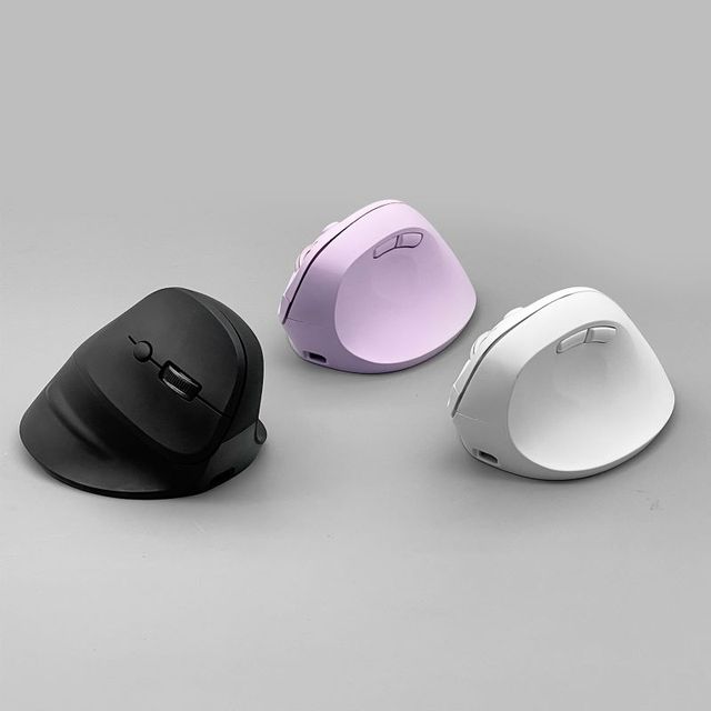 New 6D Rechargeable Wireless Ergonomic Vertical Mouse Dual-Mode 2.4GHz Optical Mini Mice Right-handed Design-MW-060D