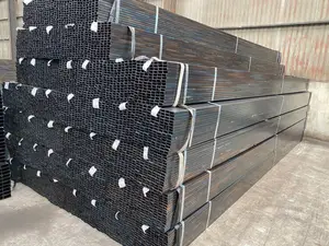 ASTM A500 Black Square And Rectangular Steel Hollow Section 40x40 Mm Carbon Square Steel Pipe Tube