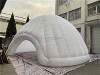 Grande tente dôme Igloo gonflable commerciale avec deux portes pour la publicité extérieure