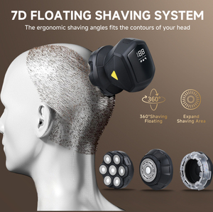 Thiết Kế Mớ<span class=keywords><strong>i</strong></span> Có Thể Thay Đổ<span class=keywords><strong>i</strong></span> Cho Nhau Lưỡ<span class=keywords><strong>i</strong></span> Dao Cạo Râu Đ<span class=keywords><strong>i</strong></span>ện Dấu Hiệu Lưỡ<span class=keywords><strong>i</strong></span> 360 Độ Tự Động Vòng Tóc Clipper 7D Đầu Máy Cạo Râu Cho Ngườ<span class=keywords><strong>i</strong></span> Đàn Ông Trọc - Product Image 2