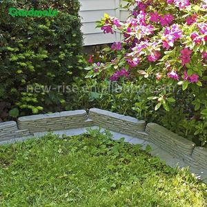 Lot de 8 bordures de pelouse en <span class=keywords><strong>ardoise</strong></span> naturelle empilées, sans finition, décoratives, <span class=keywords><strong>pour</strong></span> jardins, patios, allées, pelouses - Product Image 2