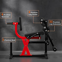Extension des jambes et machine à boucler les plaques chargées presse à jambes tout en un équipement de musculation banc de musculation entraînements du bas du corps