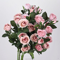 Hochwertige Großhandels-Kunstblumen aus Seide, Realistische Rosen in Rot und Weiß, Handgefertigt, Moderne Blumendekoration für Hochzeit, Weihnachten, Ostern, Langlebig