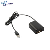 Câble USB vers coupleur DC BLX-1 BLX1 de 1,2 m, batterie factice pour appareil photo Olympus OM-1 OM1, câble droit, neuf