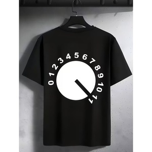 High Quality 100 Cotton Plus Size T-shirt Customize Digital Printing logo 230gsm Men Plain O-neck <b>Tshirt</b> Custom t Shirt - Product Image 6