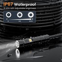 Endoscopio Industrial de Doble Lente de 5.5mm IP67 1080P, Cámara Boroscópica Impermeable para Inspección de Tuberías de Alcantarillado, con Sensor CMOS y Tarjeta Micro SD