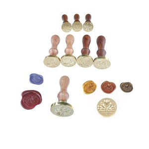 Tự làm lời mời phong bì đám cưới tùy chỉnh sáp con dấu tem thiết lập duy nhất sáp tem bình thường 3D khắc - Product Image 1