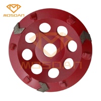 Roue de coupe PCD de diamant de flèches de 5 pouces pour le meulage du béton de bord