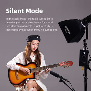 <span class=keywords><strong>Godox</strong></span> S60 S60-D <span class=keywords><strong>60W</strong></span> LED Mise Au Point Continue Photographie réglable Lumière Spotlight Avec Grange Porte pour la Photographie Professionnelle - Product Image 5