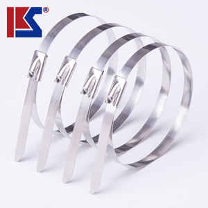 Высокотемпературные прочные кабельные стяжки SS304 самоблокирующийся из нержавеющей стали 4,6*100 мм, металлические стяжки на молнии - Product Image 2